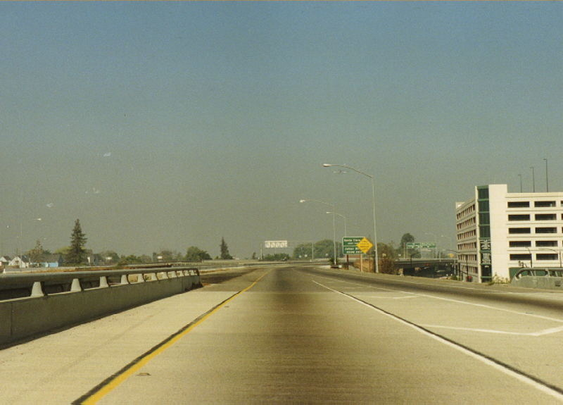 [Merging onto the Express Lanes of 87 North in October 1988]