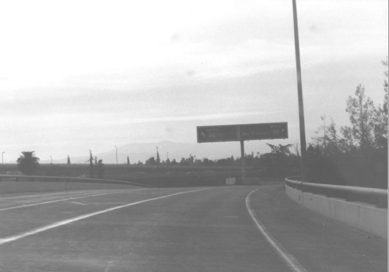 [87 South at 280 in December 1985]