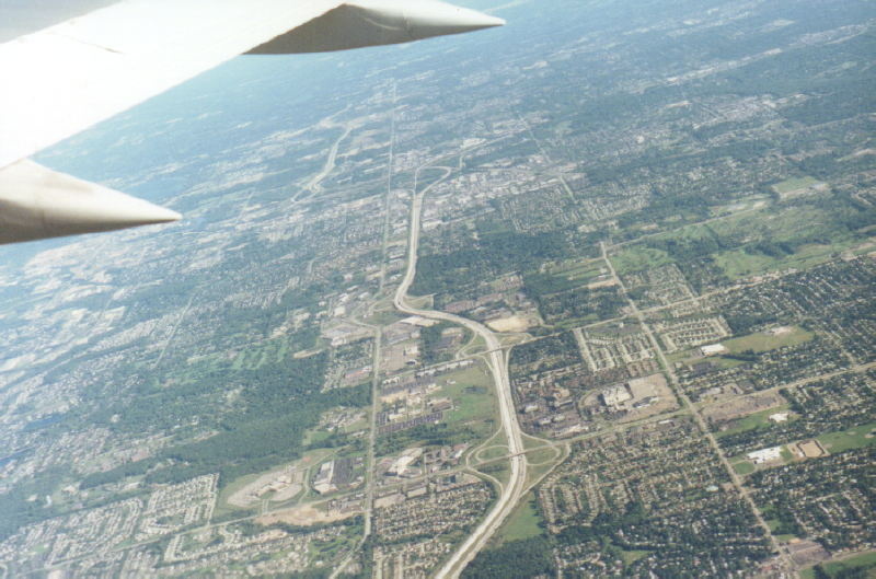 [I275 seen from a take off from DTW]