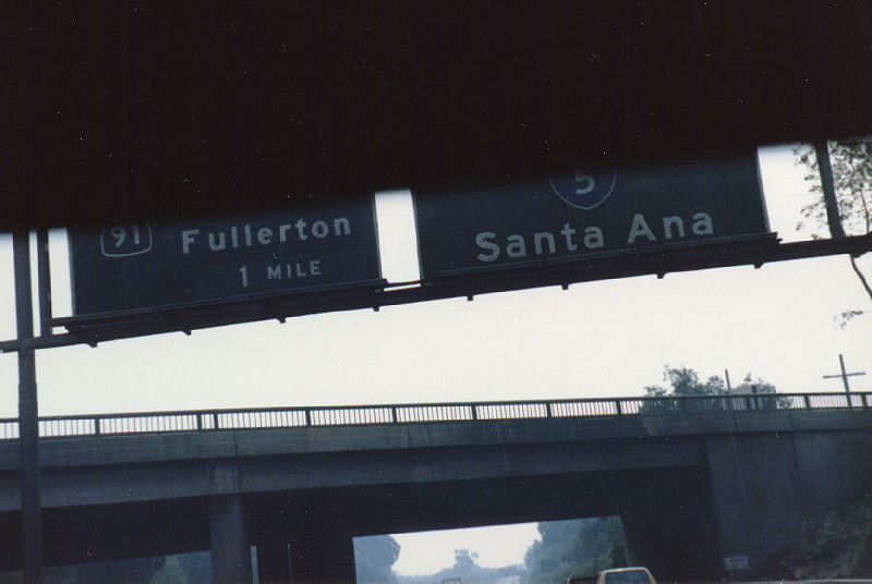 I5 South at 91 in March 1986