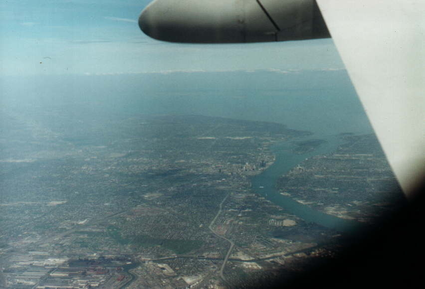 [I75 in Detroit and
          Dearborn from the Air]