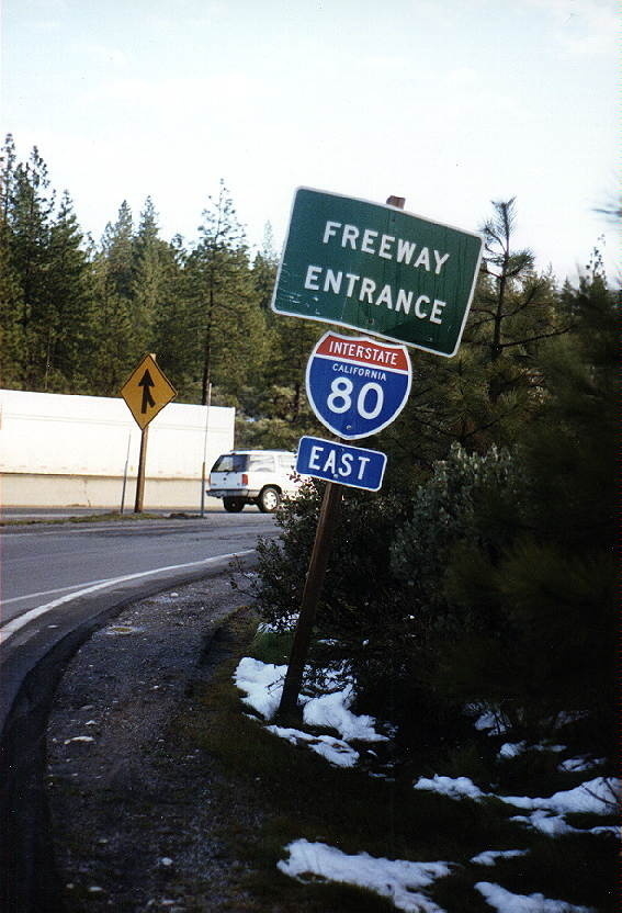 [Lettered Sign, rest area in Sierra Foothills]