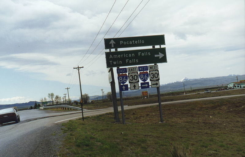 US30 and I86 signage